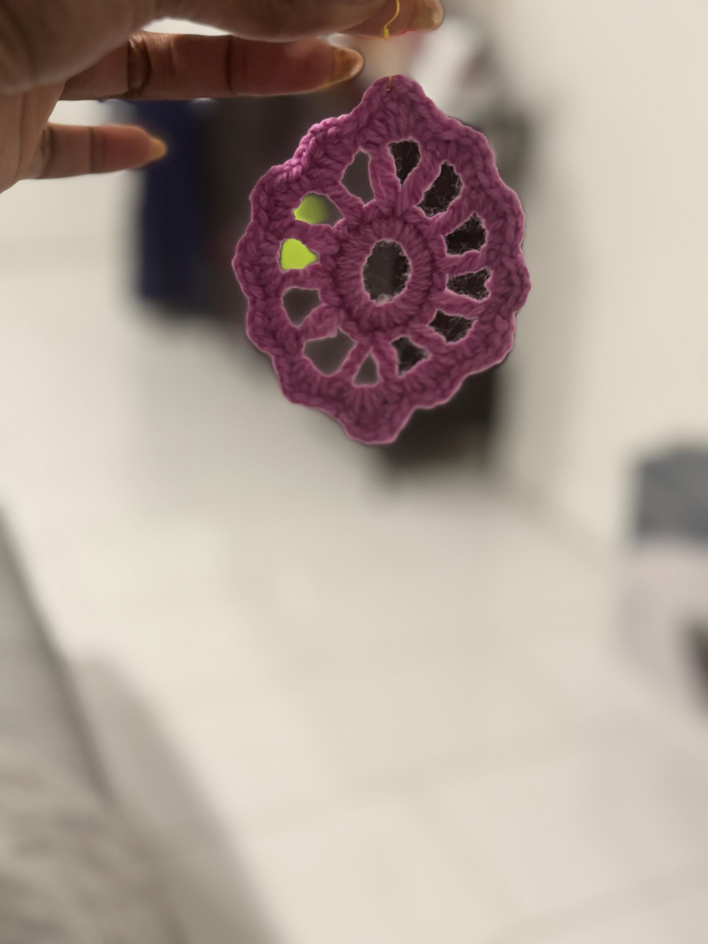 Handmade Crochet earrings- Multiple colors
