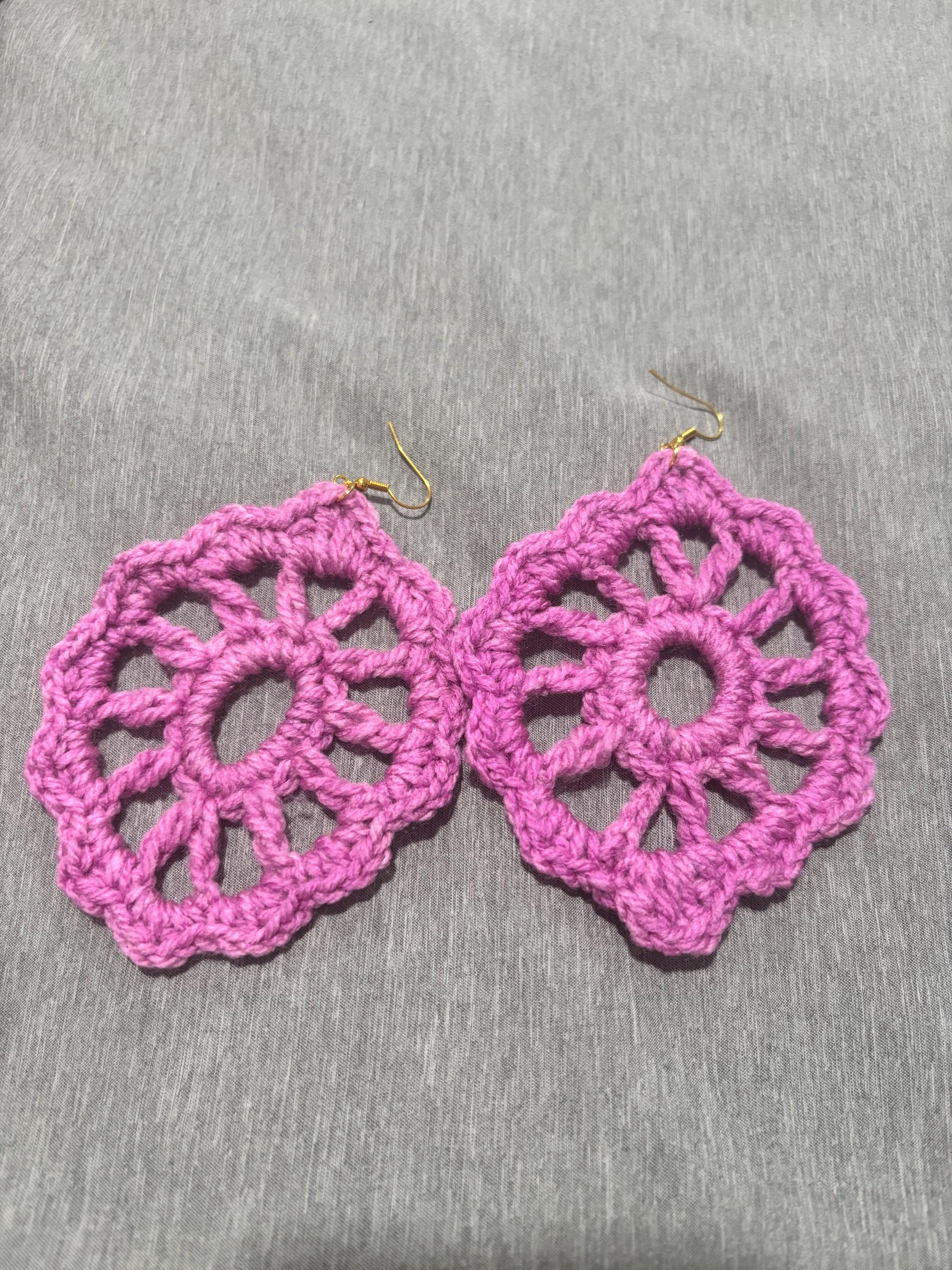 Handmade Crochet earrings- Multiple colors